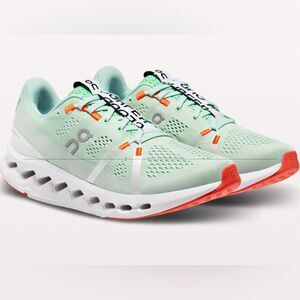 On Running Women's Sneakers in Mint and Coral